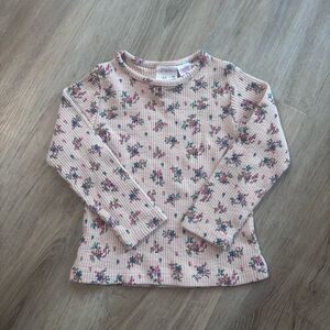 Zara Girls Floral Long Sleeve Tee